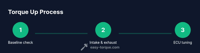 Process infographic showing torque optimization steps