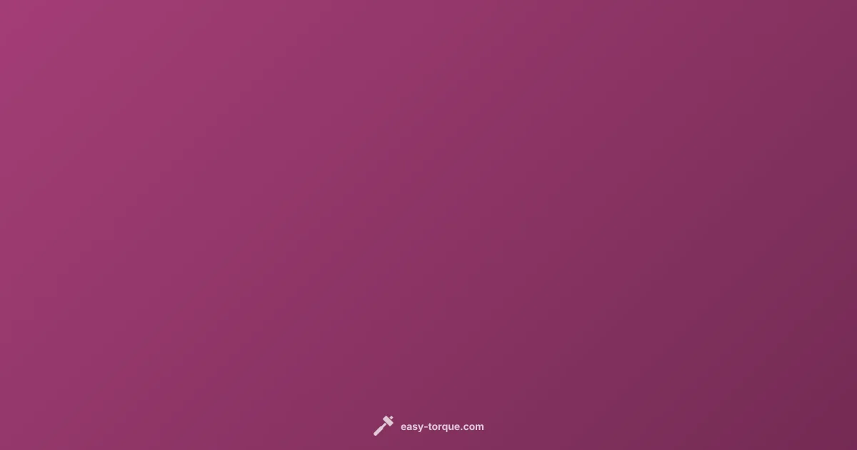 Torque Chart Guide - Easy Torque (illustration)