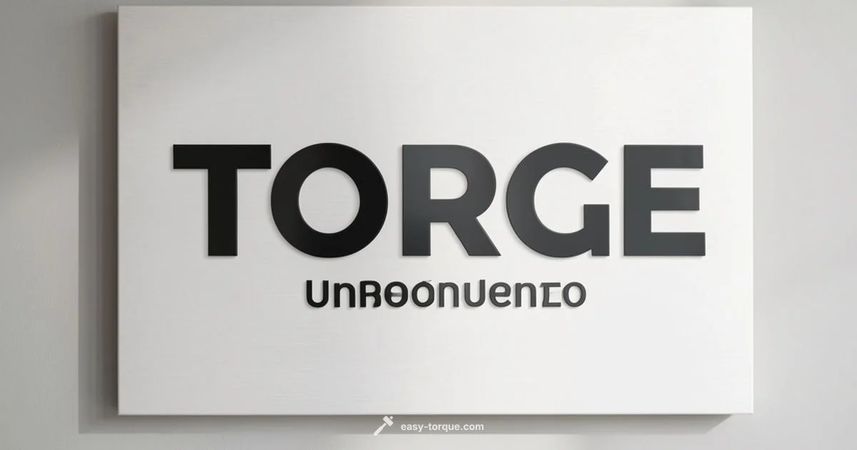 Torque Sign Guide - Easy Torque